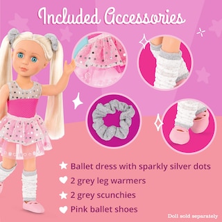 Foto 3 | Foto 3 | Ropa para Muñecas Glitter Girls con Purpurina Twirls Of Joy Bailarina 14 Pulgadas - Venta Internacional