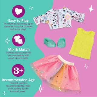 Foto 4 | Foto 4 | Ropa y Accesorios para Muñecas de Moda Glitter Girls Shimmer - Venta Internacional