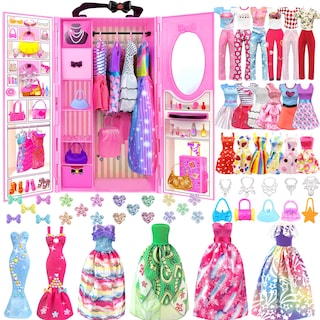 Foto 1 | Foto 1 | Juego De Ropa Y Accesorios Para Muñecas De 82 Piezas Para Muñecas De 11.5 Pulgadas - Venta Internacional.