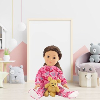 Foto 5 | Foto 5 | Pijama Para Muñecas Emily Rose De 18 Pulgadas Con Osito De Peluche - Venta Internacional.