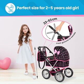 Foto 3 | Foto 3 | Cochecito Baby Doll Kinderplay Kp0261r Con Asa Ajustable - Venta Internacional.