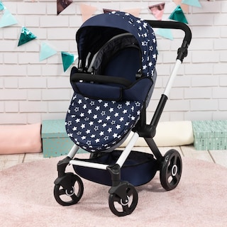 Foto 5 | Foto 5 | Cochecito De Muñecas Bayer Design Xeo Con Estrellas Azules Y Blancas, 46 Cm, Más De 3 Años - Venta Internacional.