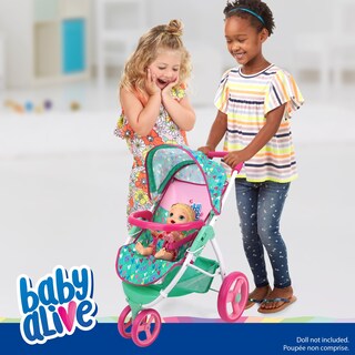 Foto 2 | Foto 2 | Cochecito Para Correr Con Forma De Muñeca Baby Alive, Con Corazones Verdes Y Rosas, 60 Cm, 3 O Más - Venta Internacional.