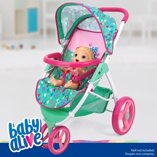 Foto 3 | Foto 3 | Cochecito Para Correr Con Forma De Muñeca Baby Alive, Con Corazones Verdes Y Rosas, 60 Cm, 3 O Más - Venta Internacional.