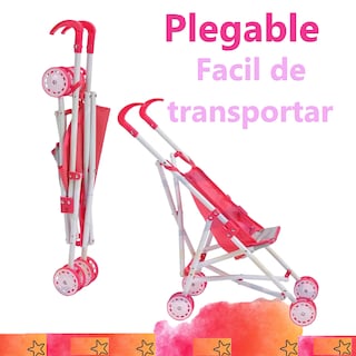 Foto 4 | Foto 4 | Carriola Lab.g Infantil Muñeca Plegable Fiusha