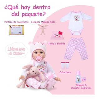Foto 3 | Foto 3 | Muñeca Belug Reborn 55cm 7pz Colores