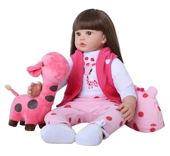 Foto 2 | Foto 2 | 60cm Muñeca Reborn Belug Rosa 8pz