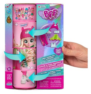 Foto 2 | Foto 2 | Muñeca Hannah 9 Sorpresas Cry Babies Bff color Rosa