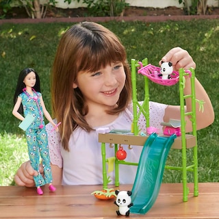 Foto 3 | Foto 4 | Set de juego Muñeca Barbie y Accesorios Panda Care con 2 Pandas Transformables