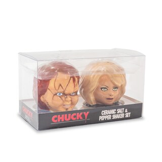 Foto 2 | Foto 2 | Salero Y Pimentero Silver Buffalo Child's Play, Cerámica Chucky And Tiffany, Juego De 2 - Venta Internacional.