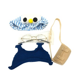 Foto 2 | Foto 2 | Set De Ropa Para Muñeca Lalafanfan De 30 Cm Con Gafas Gorra Y Suéter - Venta Internacional.