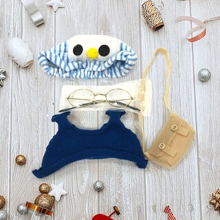 Foto 3 | Foto 3 | Set De Ropa Para Muñeca Lalafanfan De 30 Cm Con Gafas Gorra Y Suéter - Venta Internacional.