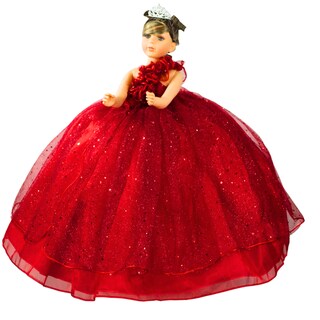 Foto 1 | Foto 1 | Muñeca Quinceañera Recuerdo 15 Años Rojo Peinada 70 Cm
