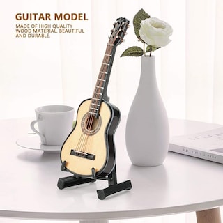 Foto 2 | Foto 2 | Guitarra Miniatura Zjchao, Modelo Minicasa De Muñecas Musical De Madera - Venta Internacional.