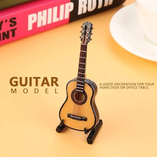 Foto 3 | Foto 3 | Guitarra Miniatura Zjchao, Modelo Minicasa De Muñecas Musical De Madera - Venta Internacional.