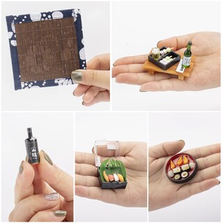 Foto 2 | Foto 2 | Set De 5 Figuras De Sushi En Miniatura Para Minicasa Japonesa - Venta Internacional.