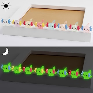 Foto 3 | Foto 3 | Miniamuleto De Resina Con Forma De Axolotl, Con Forma De Limo, Ccinee, 24 Unidades, 8 Colores - Venta Internacional.