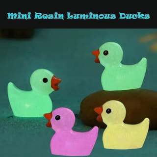 Foto 5 | Foto 5 | Figuras De Pato En Miniatura Aweelon Luminous Tiny Ducks X100 - Venta Internacional.