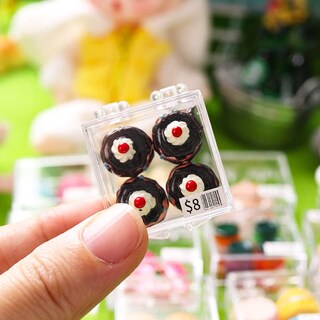 Foto 2 | Foto 2 | Kit De Comida En Miniatura Hiawbon A Escala 1:12 Con Caja De Almacenamiento (9 Juegos) - Venta Internacional.