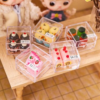 Foto 3 | Foto 3 | Kit De Comida En Miniatura Hiawbon A Escala 1:12 Con Caja De Almacenamiento (9 Juegos) - Venta Internacional.