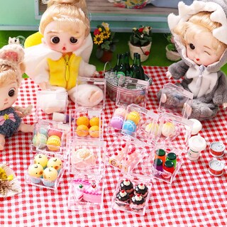 Foto 4 | Foto 4 | Kit De Comida En Miniatura Hiawbon A Escala 1:12 Con Caja De Almacenamiento (9 Juegos) - Venta Internacional.