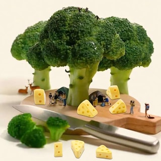 Foto 6 | Foto 6 | Figuras De Comida De Cocina En Miniatura Hiawbon Cheese X30 - Venta Internacional.