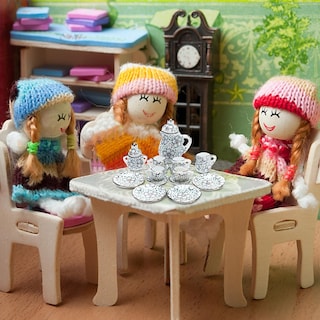 Foto 5 | Foto 5 | Juego De Tazas De Té Navideñas De Porcelana En Miniatura Con Forma De Casa De Muñecas, 90 Unidades - Venta Internacional.