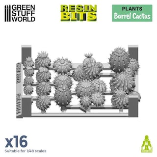 Foto 3 | Foto 3 | Cactus De Resina Para Maquetas Y Miniaturas Green Stuff World 1:4 - Venta Internacional.
