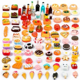 Foto 1 | Foto 1 | Set De Comida En Miniatura Skylety, 100 Piezas, Para Cocina De Muñecas - Venta Internacional.