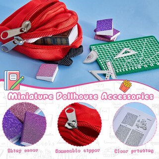 Foto 4 | Foto 4 | Minijuego De Útiles Escolares Zhanmai, 17 Unidades, Para Muñecas Con Comida - Venta Internacional.