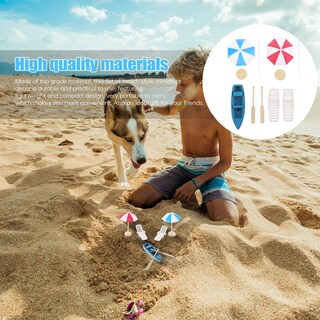 Foto 4 | Foto 4 | Set De Adornos En Miniatura Para Silla De Playa, Sombrilla Y Barco - Venta Internacional.