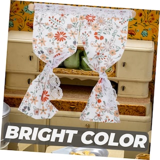 Foto 5 | Foto 5 | Cortina Para Casa De Muñecas Toyandona, Diseño Floral, Minitela Blanca - Venta Internacional.