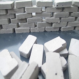 Foto 2 | Foto 2 | Set De Construcción Para Casas De Muñecas Con Ladrillos En Miniatura, 250 Unidades, Escala 1:35 - Venta Internacional.