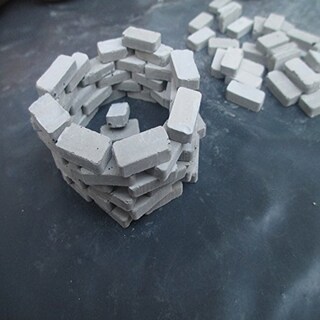 Foto 3 | Foto 3 | Set De Construcción Para Casas De Muñecas Con Ladrillos En Miniatura, 250 Unidades, Escala 1:35 - Venta Internacional.