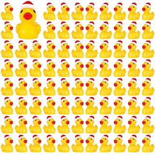 Foto 1 | Foto 1 | Mini Patos Navideños De Resina Con Sombrero Para Decoración De Limo, 150 Unidades - Venta Internacional.