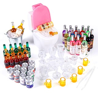 Foto 1 | Foto 1 | Set De Cubitos De Hielo En Miniatura, Botellas De Cerveza Y Minibebidas, 71 Unidades - Venta Internacional.