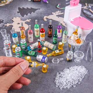 Foto 3 | Foto 3 | Set De Cubitos De Hielo En Miniatura, Botellas De Cerveza Y Minibebidas, 71 Unidades - Venta Internacional.