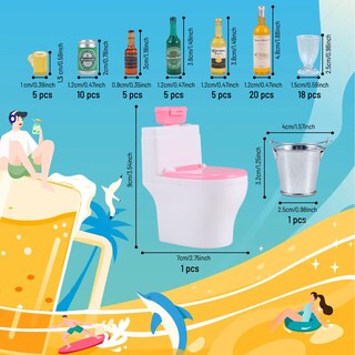 Foto 6 | Foto 6 | Set De Cubitos De Hielo En Miniatura, Botellas De Cerveza Y Minibebidas, 71 Unidades - Venta Internacional.