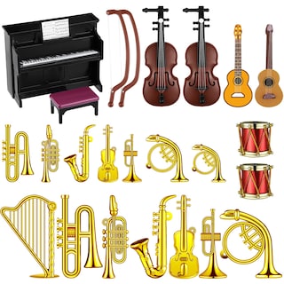 Foto 1 | Foto 1 | Set De Instrumentos Musicales En Miniatura Civaner Con 24 Piezas - Venta Internacional.