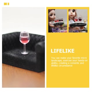 Foto 3 | Foto 3 | Copas De Vino En Miniatura Para Adornar Casas De Muñecas - Venta Internacional.