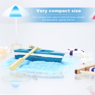 Foto 2 | Foto 2 | Kit De Adornos En Miniatura Con Temática De Playa, 18 Piezas, Para Decoración Del Hogar - Venta Internacional.