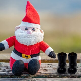 Foto 6 | Foto 6 | Minizapatos De Papá Noel, Botas, Manualidades Navideñas, Decoración - Venta Internacional.