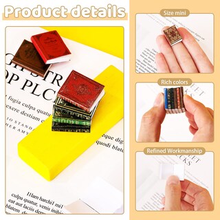 Foto 3 | Foto 3 | Miniatures Dollhouse Books Zomiboo, Escala 1:12, 30 Unidades - Venta Internacional.