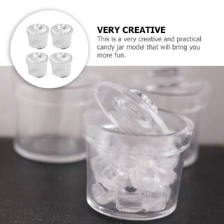 Foto 5 | Foto 5 | Tarro Miniatura Para Caramelos Toyandona Con Forma De Casa De Muñecas, Pvc Transparente, 8 Unidades - Venta Internacional.