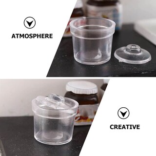 Foto 6 | Foto 6 | Tarro Miniatura Para Caramelos Toyandona Con Forma De Casa De Muñecas, Pvc Transparente, 8 Unidades - Venta Internacional.