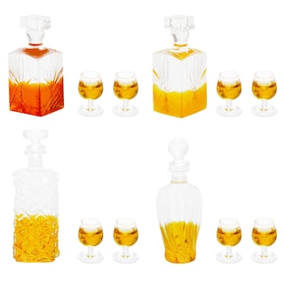 Foto 1 | Foto 1 | Juego De Botellas De Vino En Miniatura A Escala 1:12 Con Tazas Para Mini House - Venta Internacional.