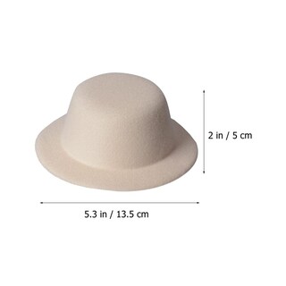 Foto 7 | Foto 7 | Minisombreros Formales Nuobesty para Manualidades y Muñecas color Beige 4 Unidades - Venta Internacional