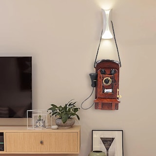 Foto 5 | Foto 5 | Teléfono de Pared en Miniatura Vintage para Casa de Muñecas 1:12 - Venta Internacional