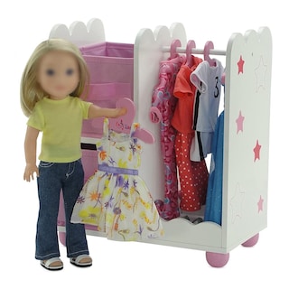 Foto 6 | Foto 6 | Armario para Muñecas Emily Rose Pink de 35 cm con 5 Perchas Para Muñecas de 14 Pulgadas - Venta Internacional