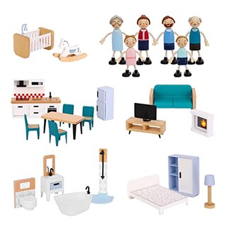 Foto 2 | Foto 2 | Juego De Muebles De Casa De Muñecas Tookyland Para Niños, 27 Piezas - Venta Internacional.